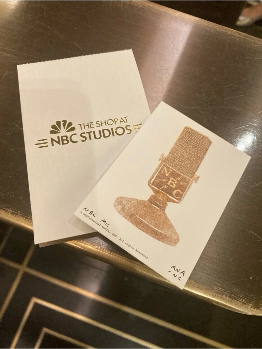 NBC Mic - The Shop at NBC Studios - Ana Inciardi Mini Print Vending Machine